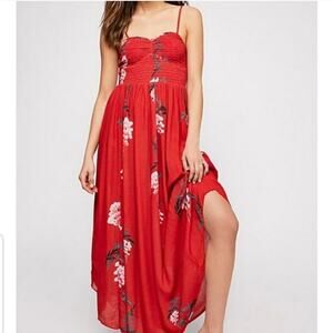 Free People Beau Smocked Floral Dress